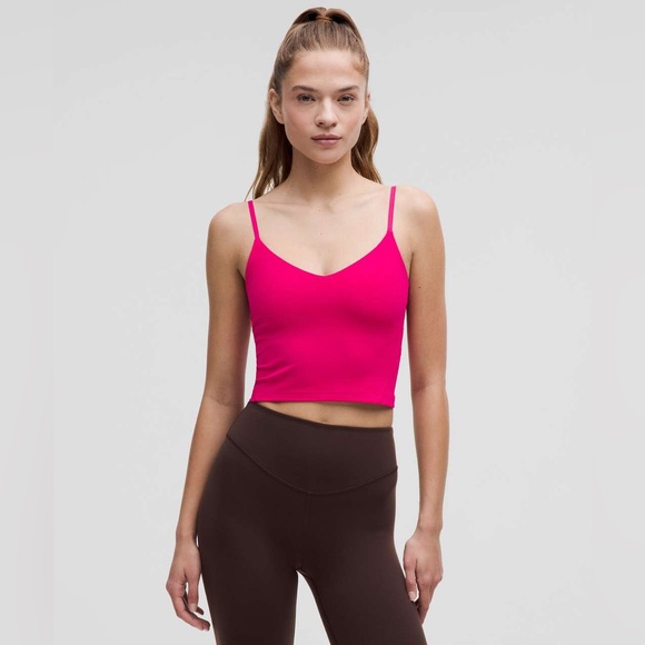 Align Cropped Cami Tank Top Light Support, A/B Cup - Passionate - Picture 1 of 5